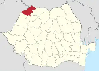 Localisation de Județ de Satu Mare