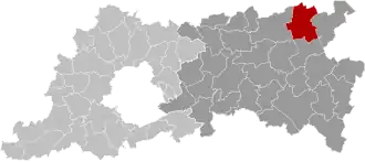 Localisation de Montaigu-Zichem