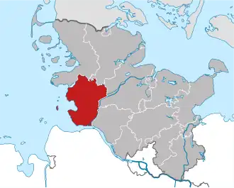 Localisation de Arrondissement de Dithmarse