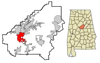 Localisation de Alabaster