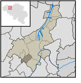 Localisation de Saint-Denis-Westrem
