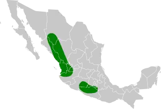 Description de l'image Streptoprocne semicollaris map.svg.