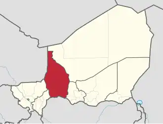 Localisation de Tahoua