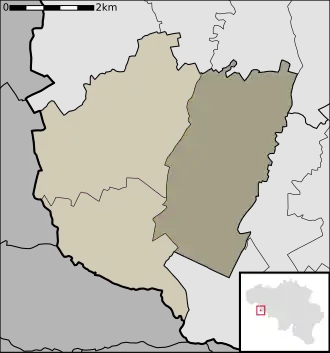 Localisation de Taintignies