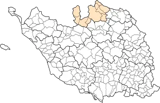 Localisation de Terres-de-Montaigu