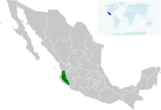 Description de l'image Thalurania ridgwayi map.svg.
