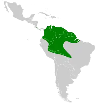 Description de l'image Thyroptera discifera map.svg.