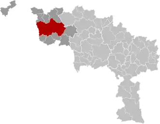 Localisation de Tournai