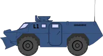 Image illustrative de l’article Véhicule blindé à roues de la Gendarmerie