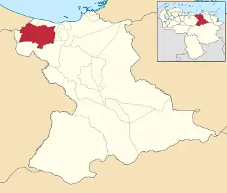 Localisation de Manuel Ezequiel Bruzual