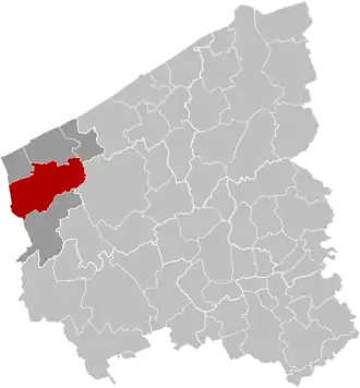 Localisation de Furnes