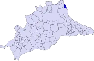Localisation de Villanueva de Tapia