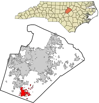 Localisation de Fuquay-Varina