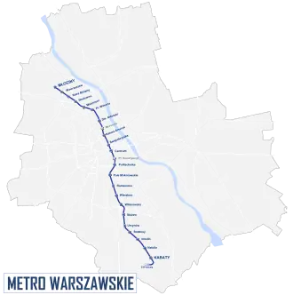 Image illustrative de l’article Ligne 1 du métro de Varsovie