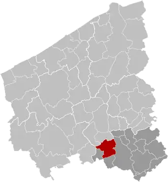 Localisation de Wevelgem