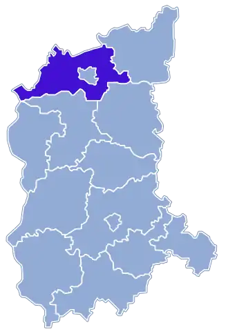 Localisation de Powiat de Gorzów