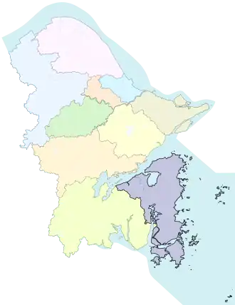 Localisation de Xiāngshān Xiàn