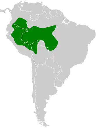 Description de l'image Xiphorhynchus elegans map.svg.