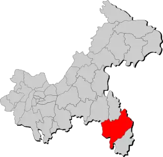 Localisation de Yǒuyáng tǔjiāzú miáozú Zìzhìxiàn