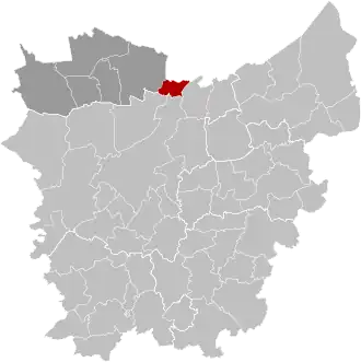 Localisation de Zelzate