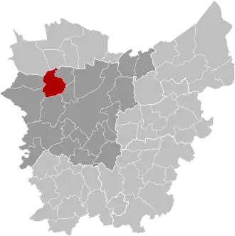 Localisation de Zomergem