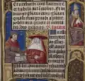 Saint Luc et saint Jérôme (détail du recto du folio 14)