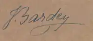 signature de Jeanne Bardey