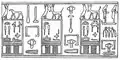Dessin d'une empreinte de sceau provenant de la tombe V du roi à Abydos et inscrit au nom de Khâsekhemouy-Hotep-Netjerouy-Imef.
