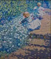 Picking Flowers, vers 1912, huile sur toile, 94 x 78,8 cm