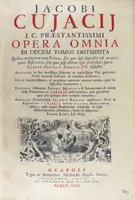 Opera omnia, couverture, 1722.