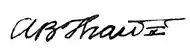 signature d'Alexander Blair Thaw