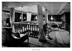 Salon de musique de première classe (étage).