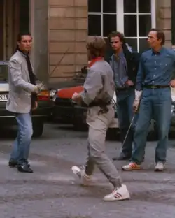 Tournage de « Liberté, libertés » sous la direction de Claude Carliez à Bordeaux en 1988.