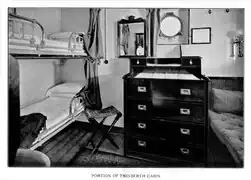 Cabine de première classe.