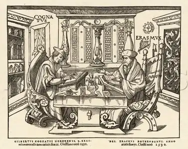 Gilbert Cousin et Erasme (1530)