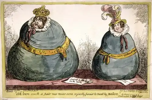 Gravure coloriée.