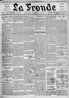 Image illustrative de l’article La Fronde (journal)