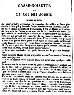 Première page de Casse-Noisette et le Roi des souris (1872).
