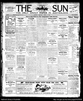 Image illustrative de l’article The Sun (Sydney)