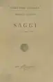 Saggi, 1963 (texte complet en italien).