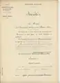 Arrêté de classement du 12 août 1905.